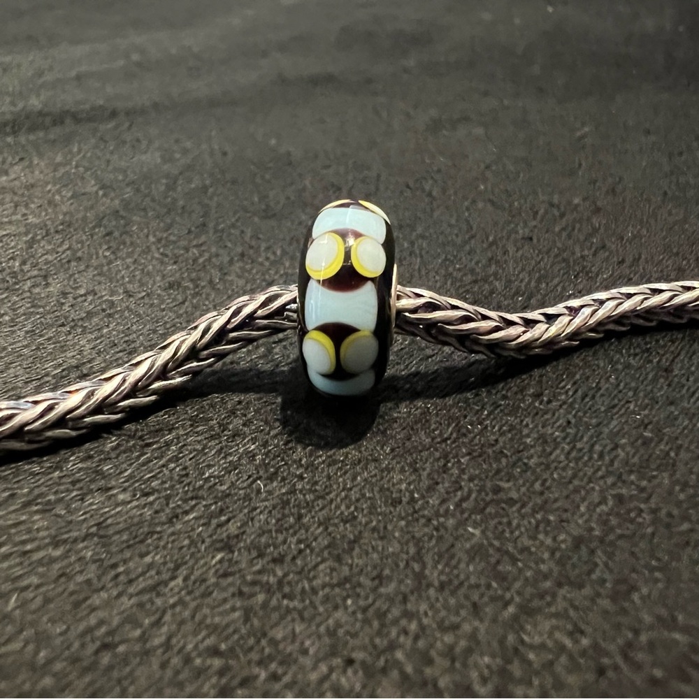 Trollbeads blue and green bead